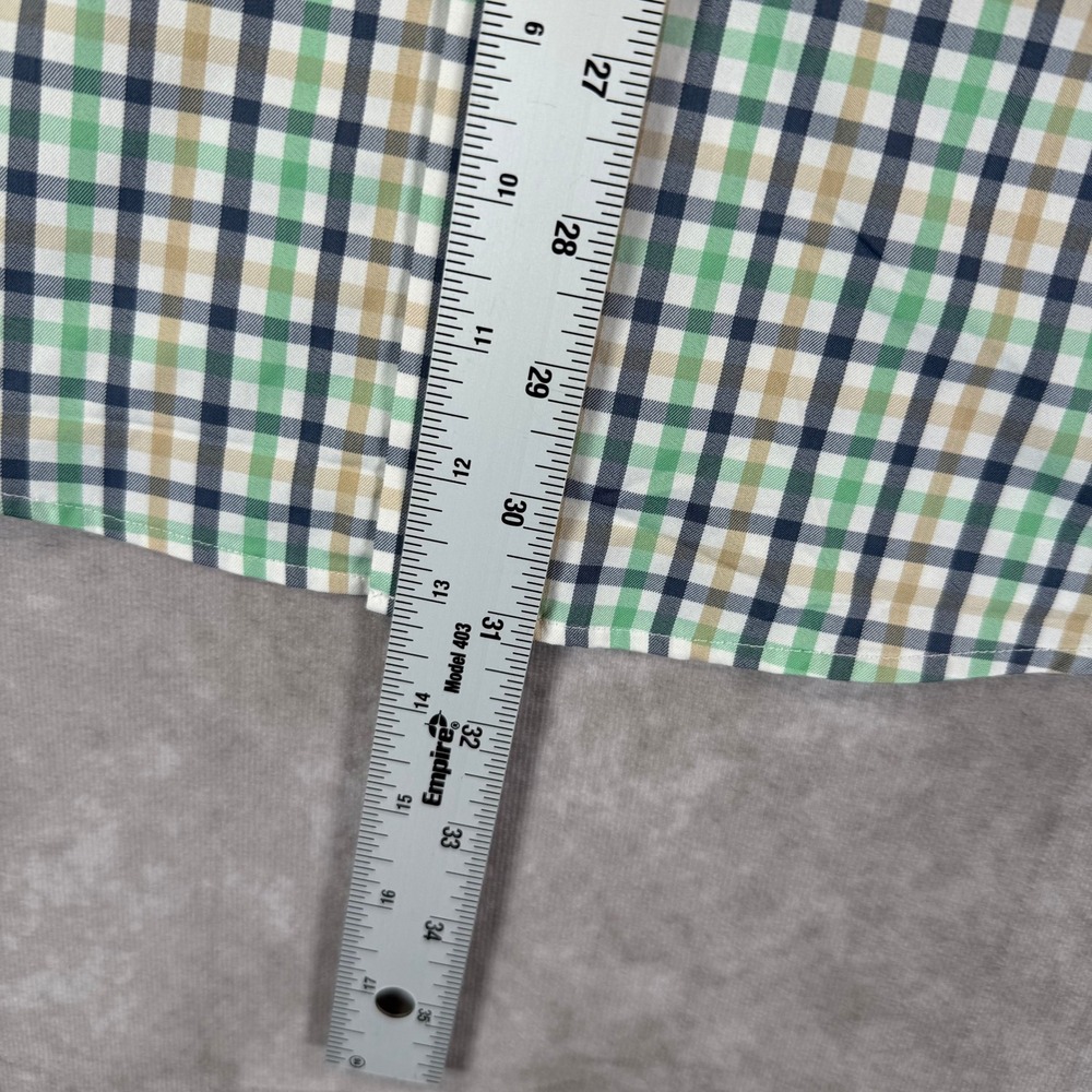 Southern Tide Button Down Shirt Mens Medium Green Plaid Performance 11436 - Picture 9 of 10